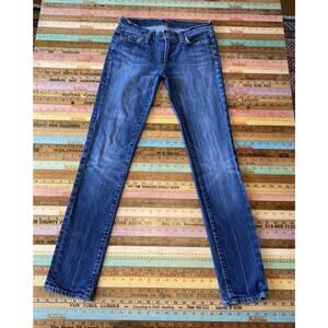 7 FOR ALL MANKIND ROXANNE Women 26 Cotton Blend Denim Jeans Y2k Low Rise 90s
